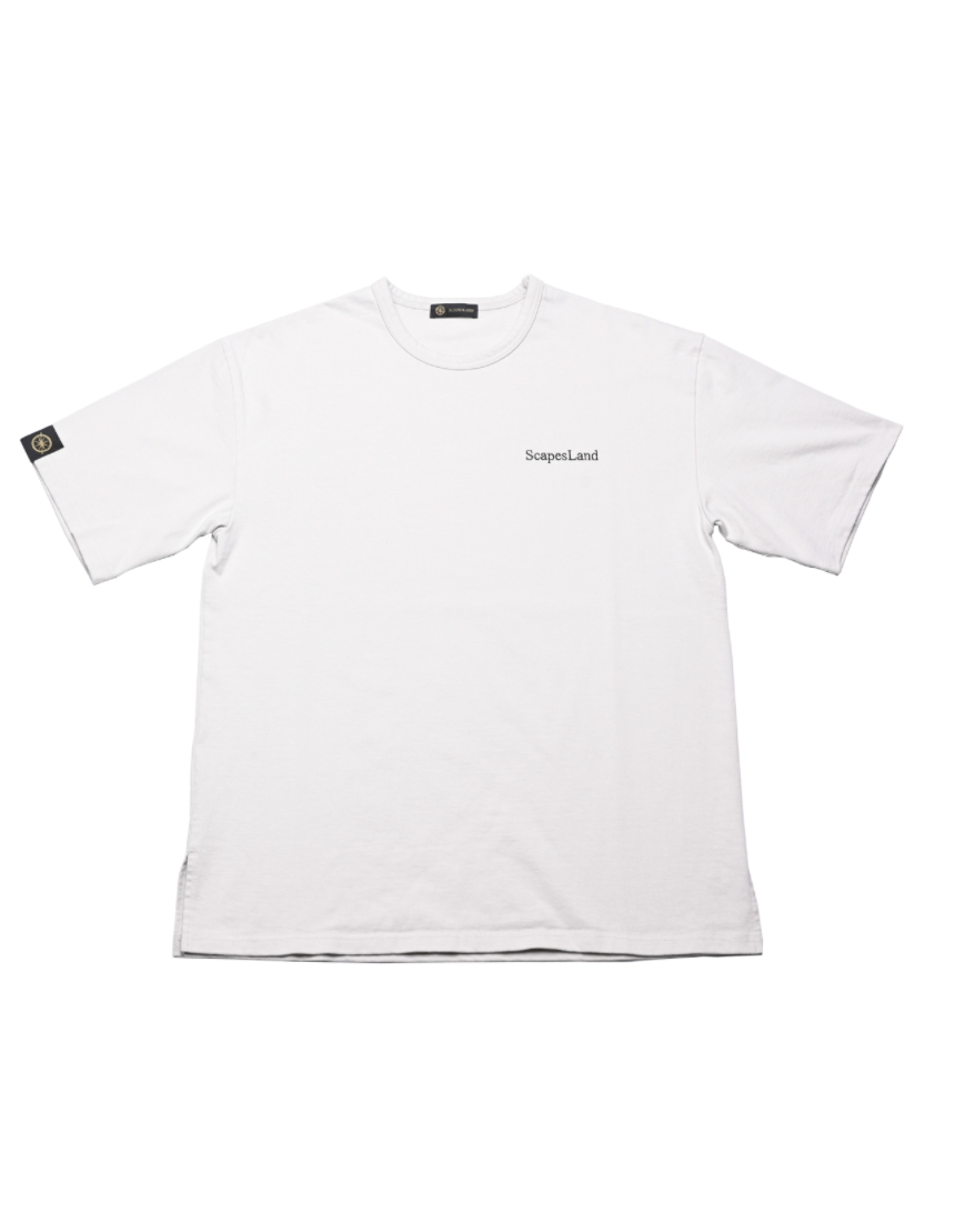 [Scapesland] Simple Logo T-shirt [light silver]