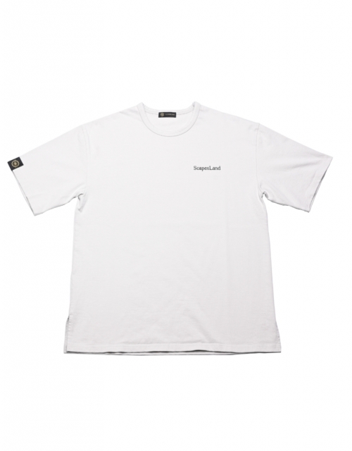 [Scapesland] Simple Logo T-shirt [light silver]